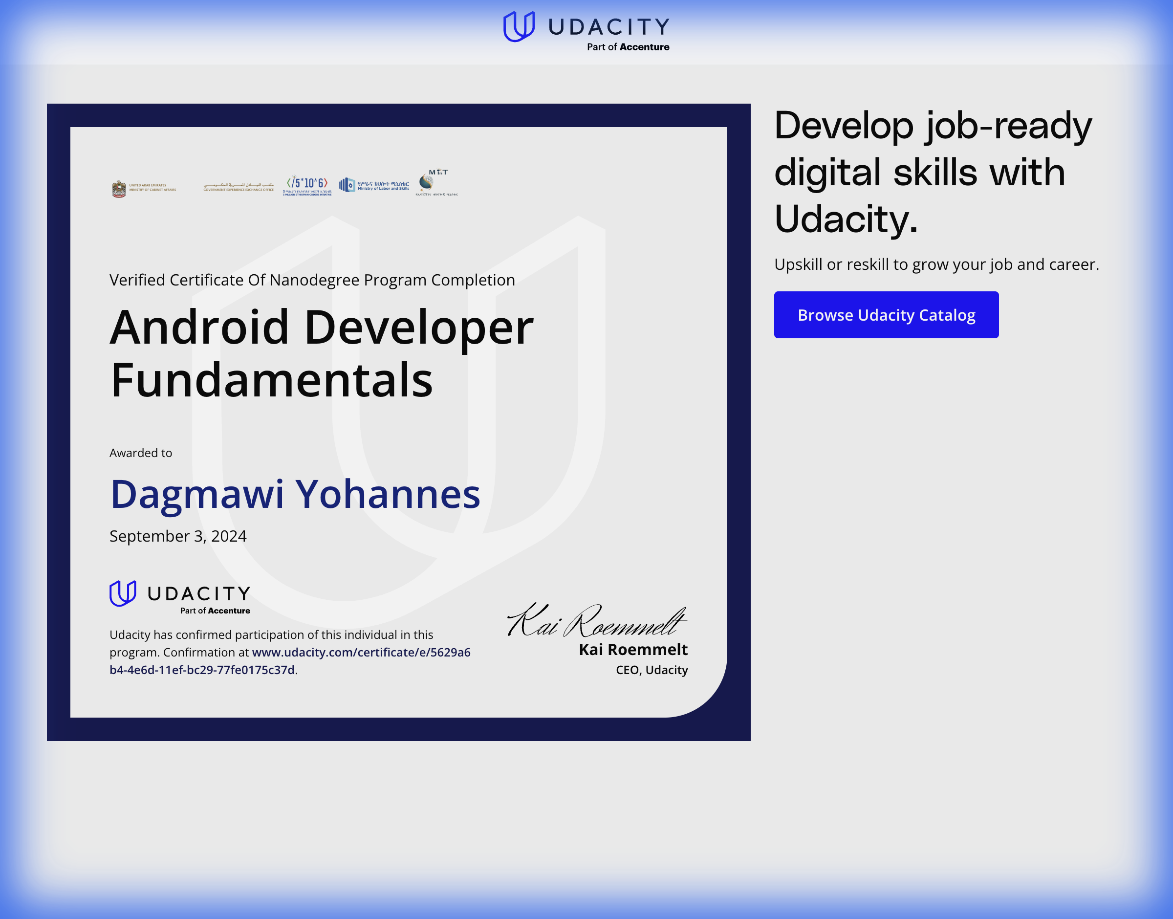 Android Developer Fundamentals